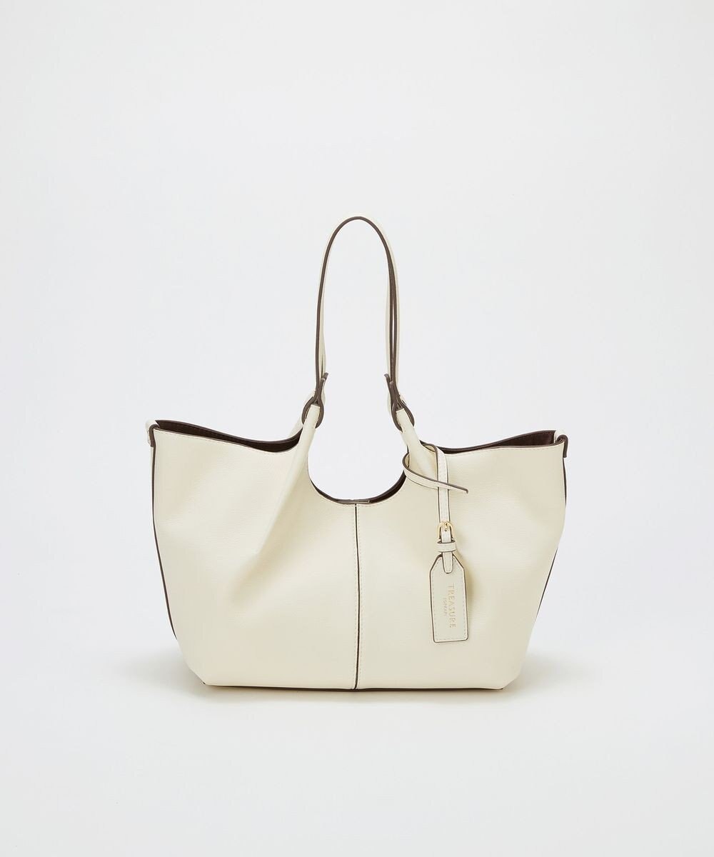 TOPKAPI 【TREASURE TOPKAPI】ソフトレザー センターステッチ 2way トートバッグ 