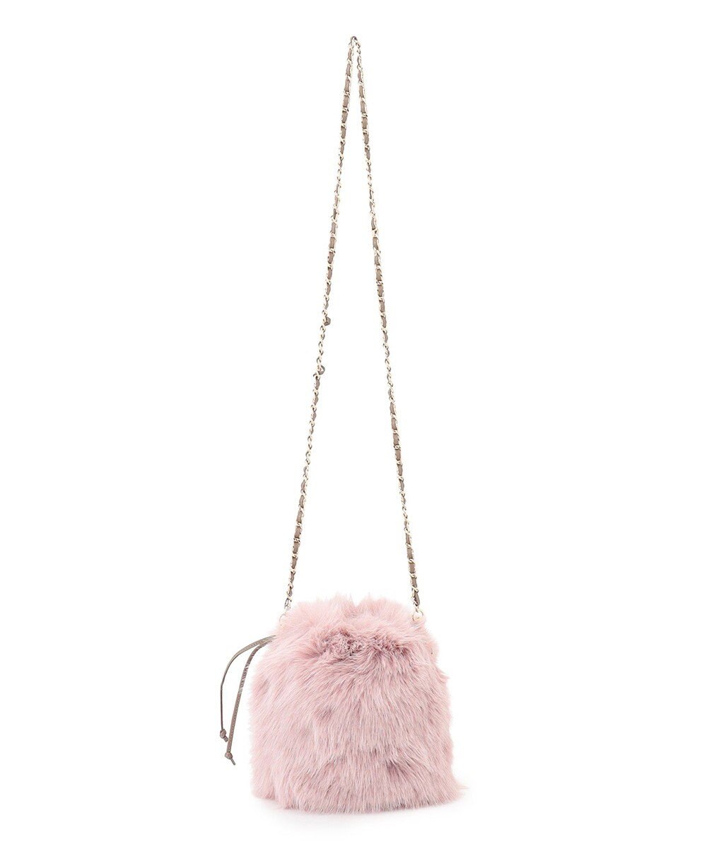 23区 【見上愛さん着用】フェイクファー チャーム バッグ 