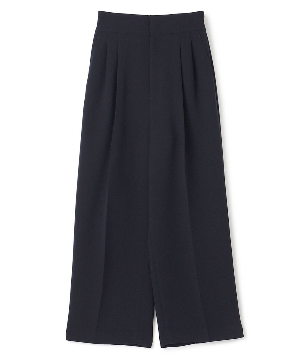 uncrave 【防シワ・洗濯機洗い可】ウォッシャブル ダブルクロス ワイドパンツ 