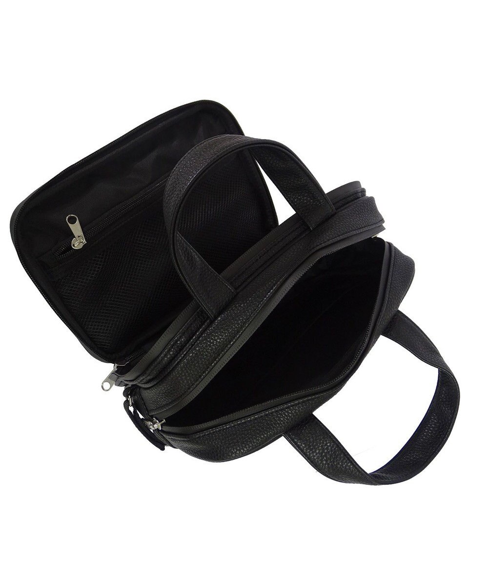 +RING 【プラスリング】【数量限定】メンズ向け  synthetic leather mini boston bag BLK SR403 