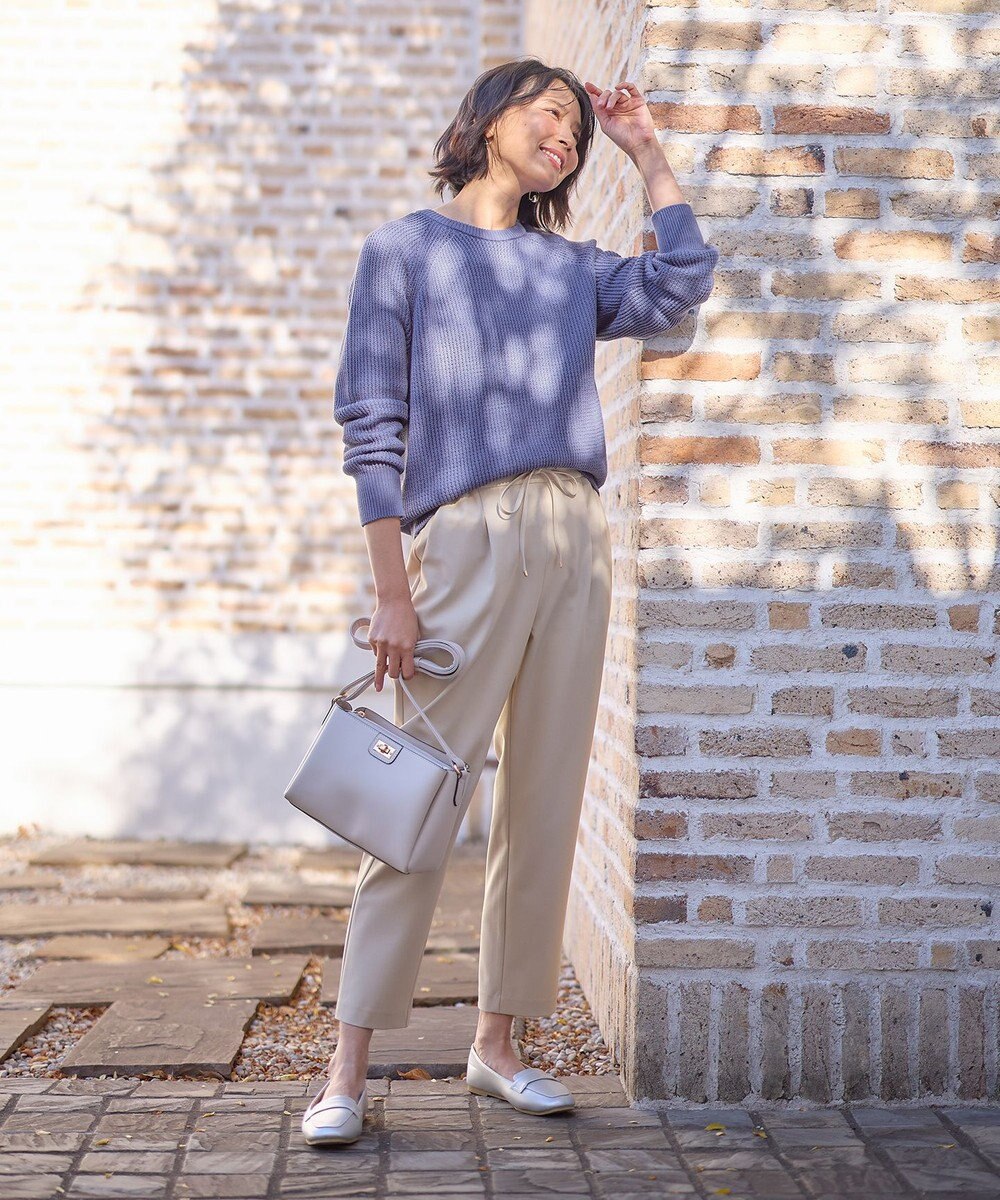 ANY 【洗濯機可/UVカット/アンチピリング】コットンメッシュニット 