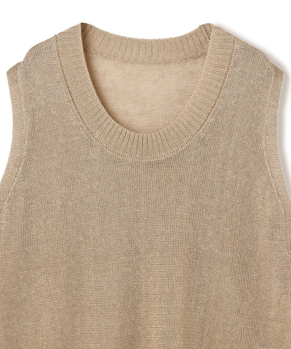 BEIGE， MORION / リネン レイヤードニット 