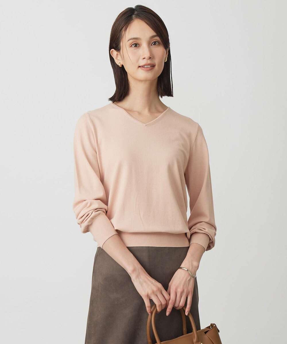 J.PRESS LADIES 【人気のため新色追加】PRINCE Vネック ニット 