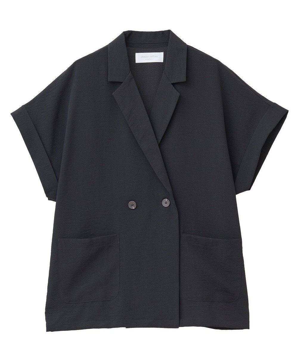 Green Parks 麻調フレンチスリーブジャケット 