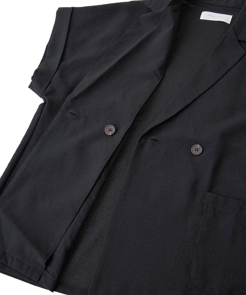 Green Parks 麻調フレンチスリーブジャケット 