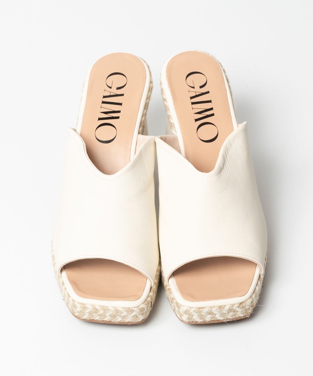 gaimo 【GAIMO/ガイモ】Vカットスクエアヒールサンダル 