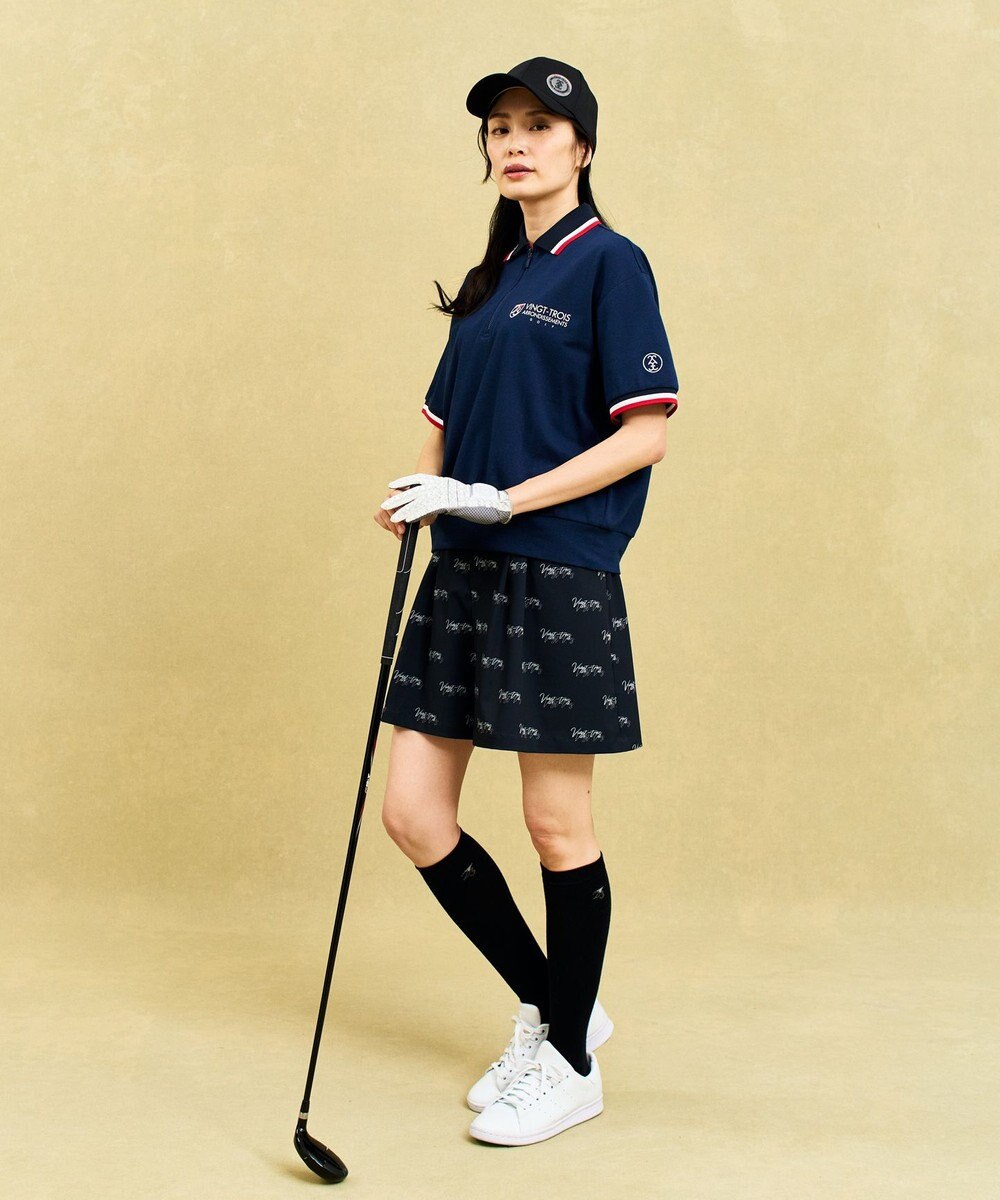 23区GOLF 【WOMEN】ゆったりシルエット 半袖ゴルフポロシャツ 