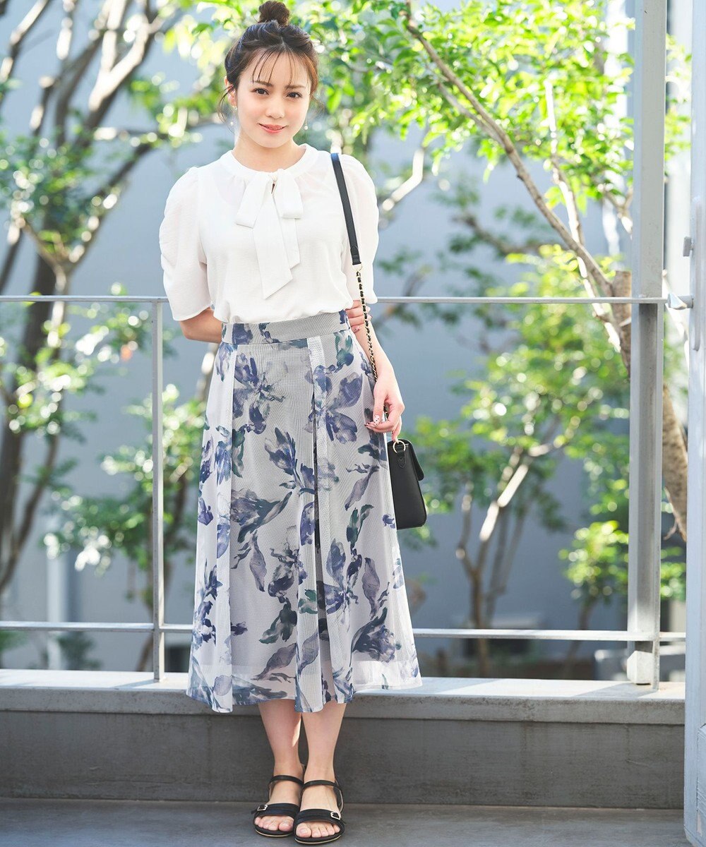 ANY SIS S 【低身長企画】2WAYボウタイ ブラウス 