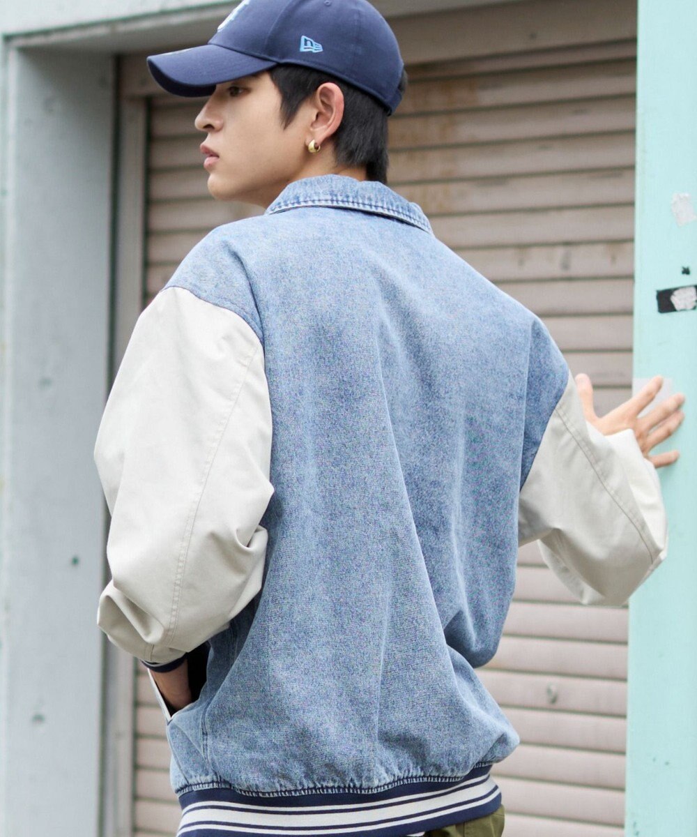 WEGO 【ユニセックス着用ITEM/MLサイズ展開】デニムスタジャン 