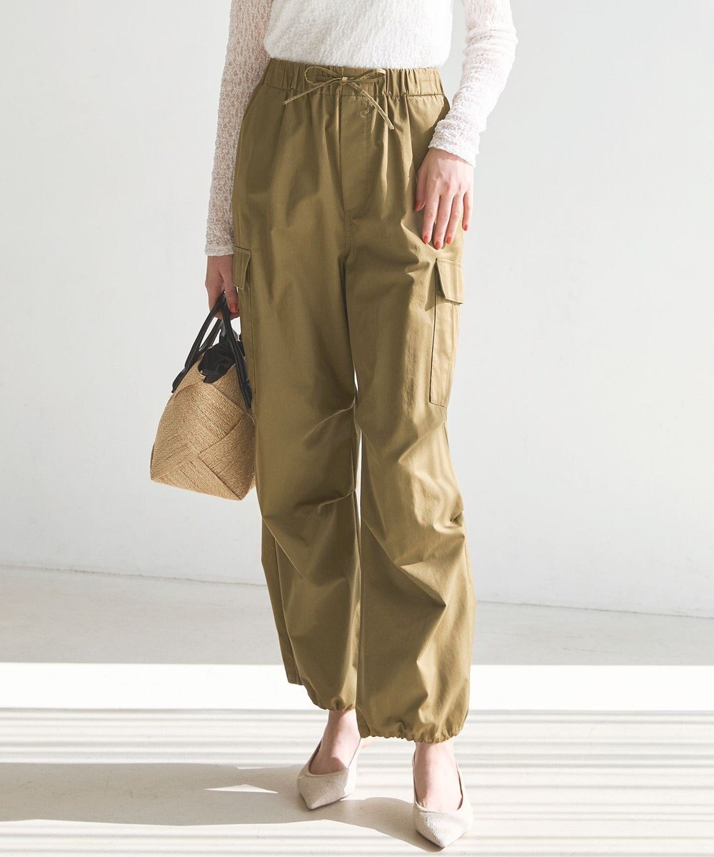 23区 L 【SLOW/一部店舗限定】ハイカウントギャバ パラシュート カーゴパンツ 