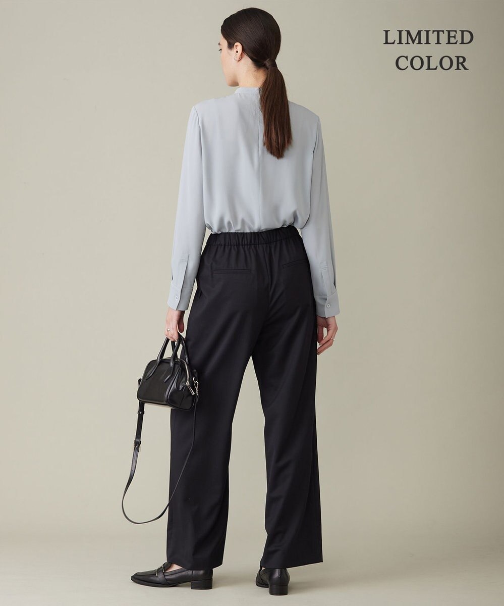 ICB 【WEB限定カラーあり・速乾・洗える】BackSatinAmunzen スカーフタイブラウス 