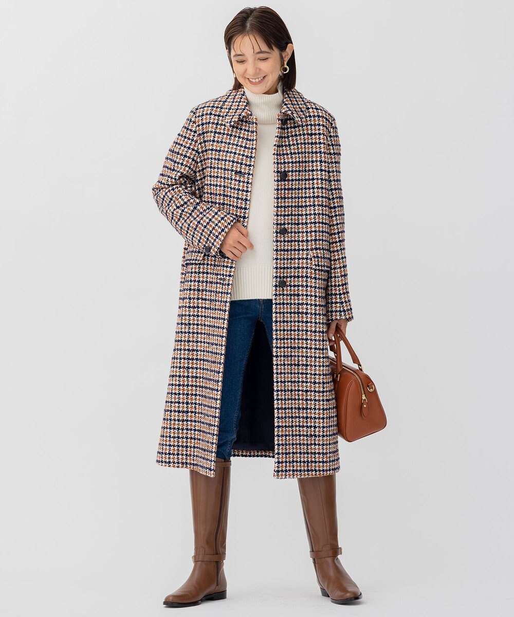 23区 【好評につき新色追加/CLASSY.1月号掲載】ウールカシミヤブレンド スタンドネック ニット 