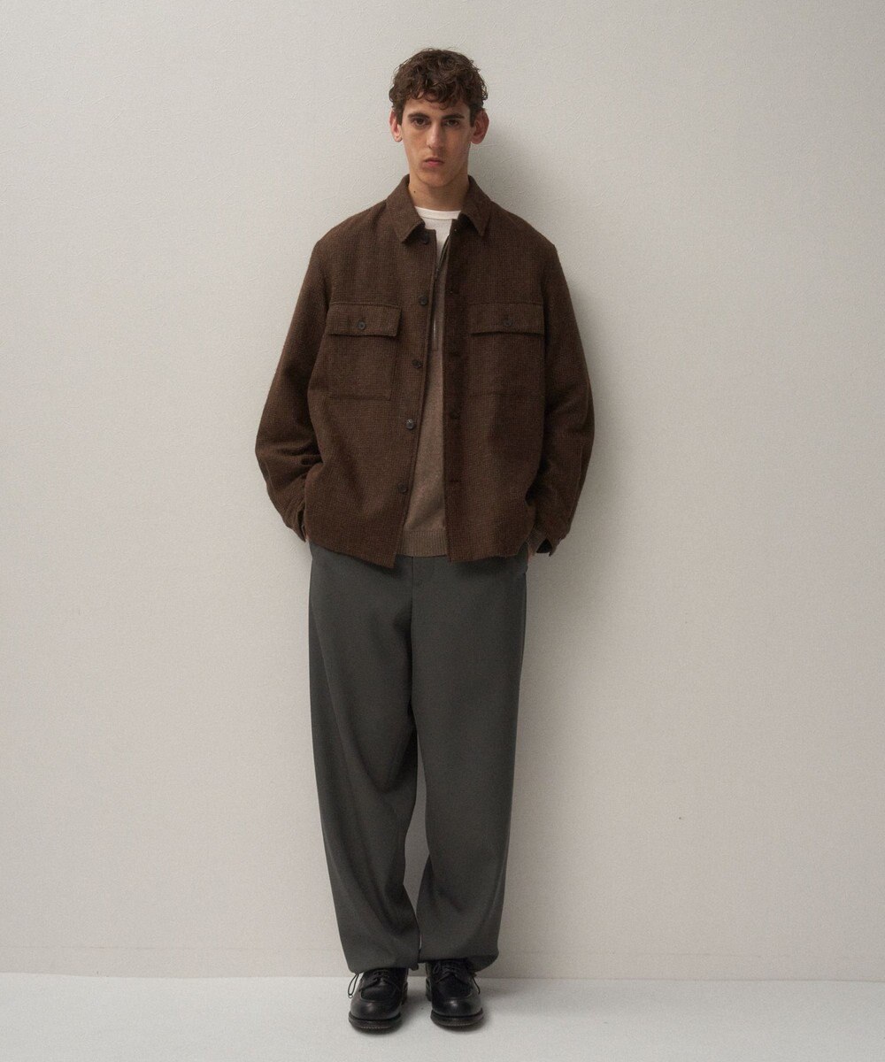 ATON ALPACA HOUND TOOTH | CPOジャケット - UNISEX 