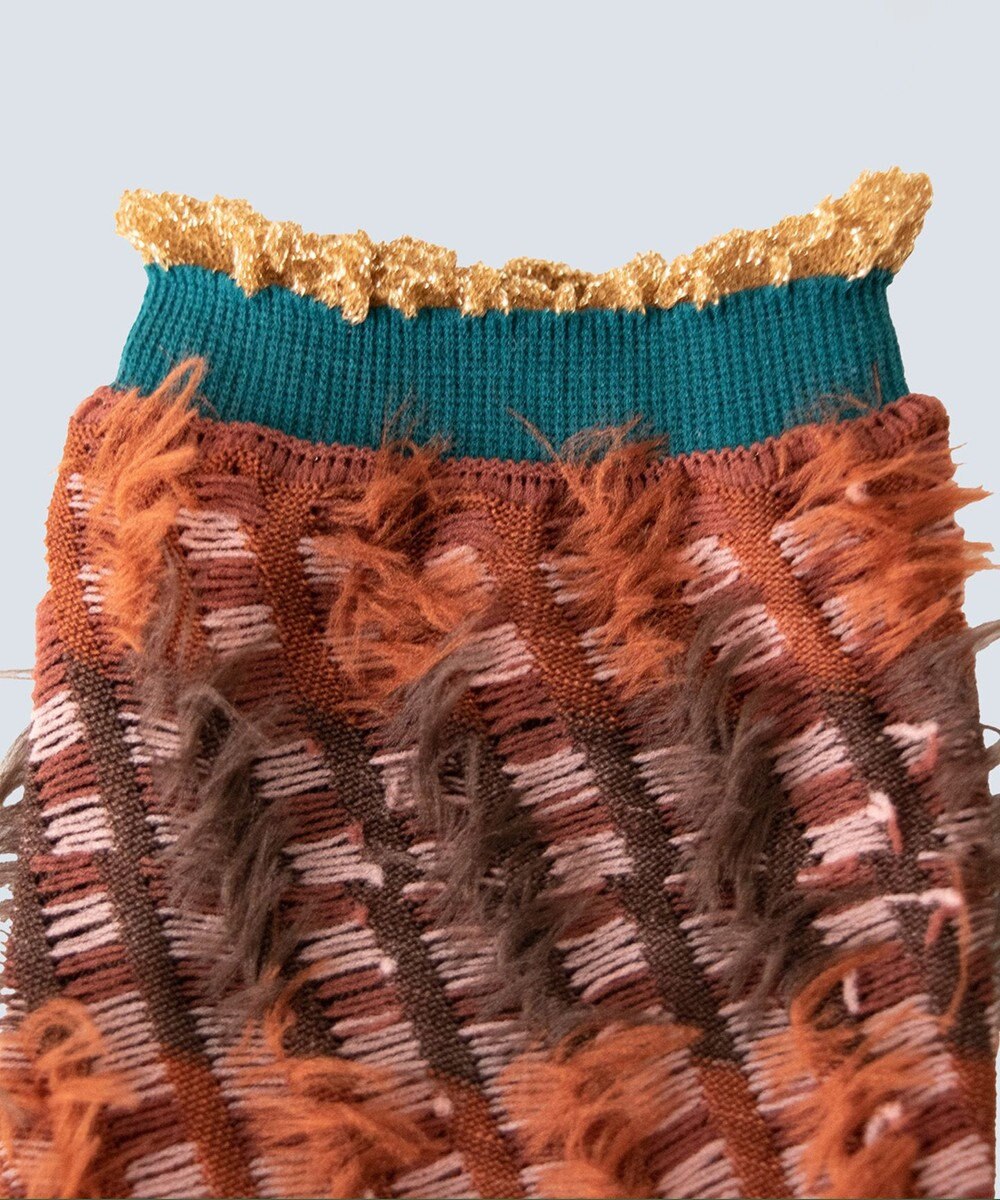 COQ ミケネコテイル リバーシブルファーソックス 