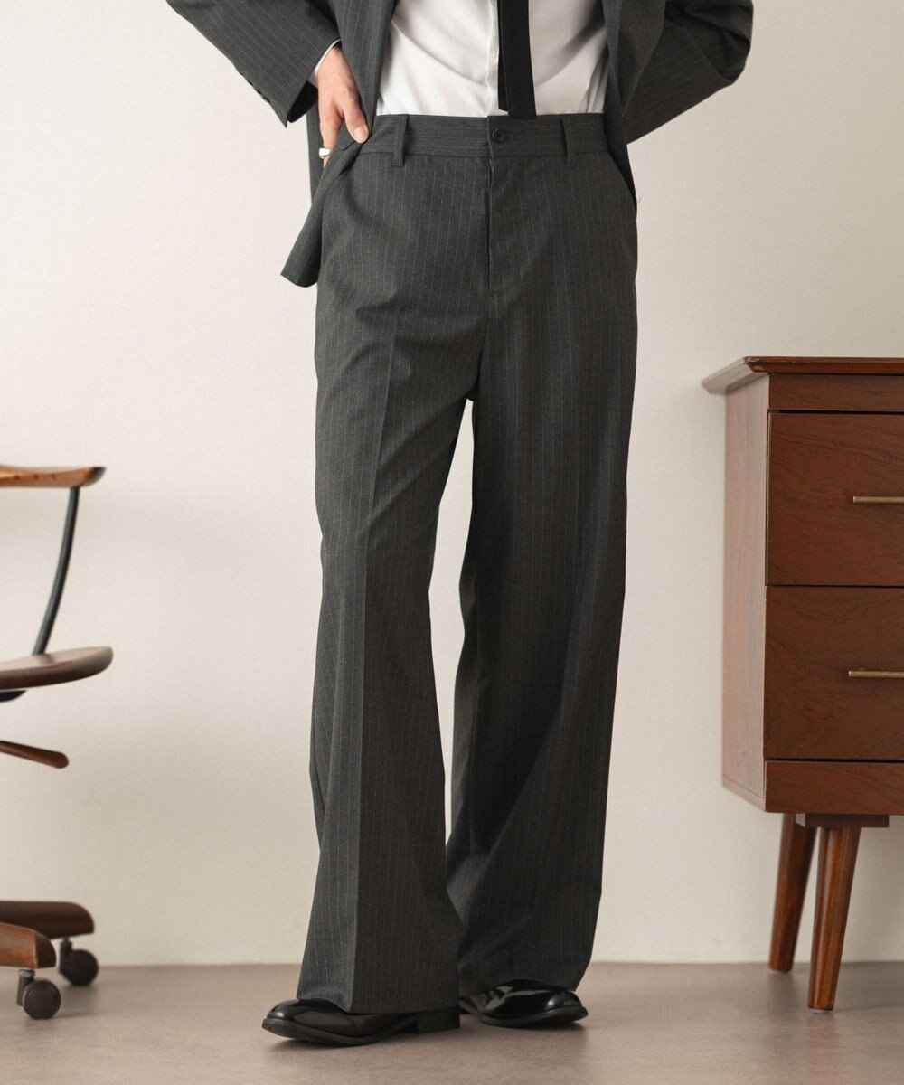 WEGO 【セットアップ対応】ワイドストレートスラックス 