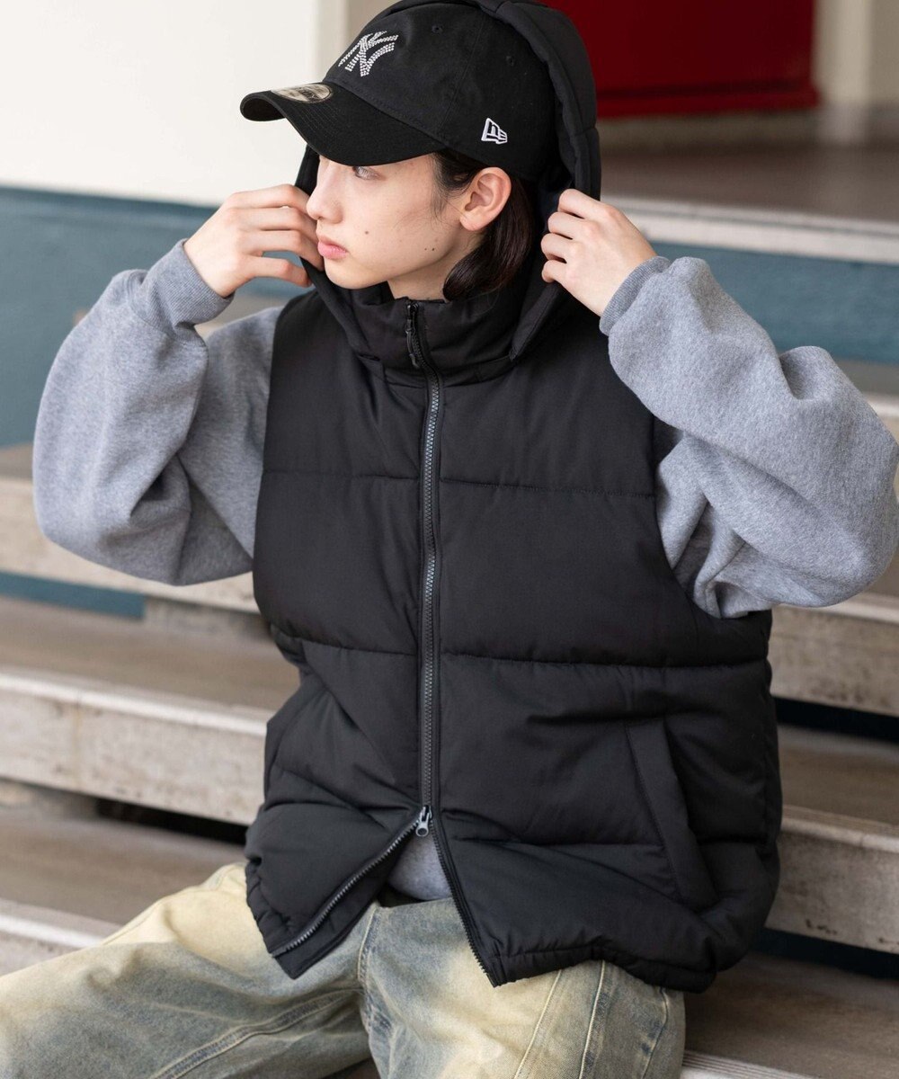 WEGO 【25年秋冬新作/ユニセックス着用ITEM/MLサイズ展開】2WAYパファーベスト 