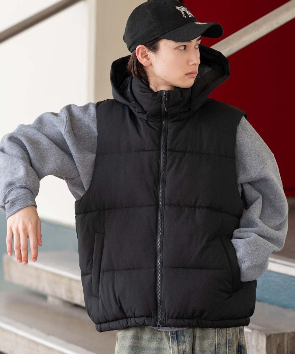 WEGO 【25年秋冬新作/ユニセックス着用ITEM/MLサイズ展開】2WAYパファーベスト 