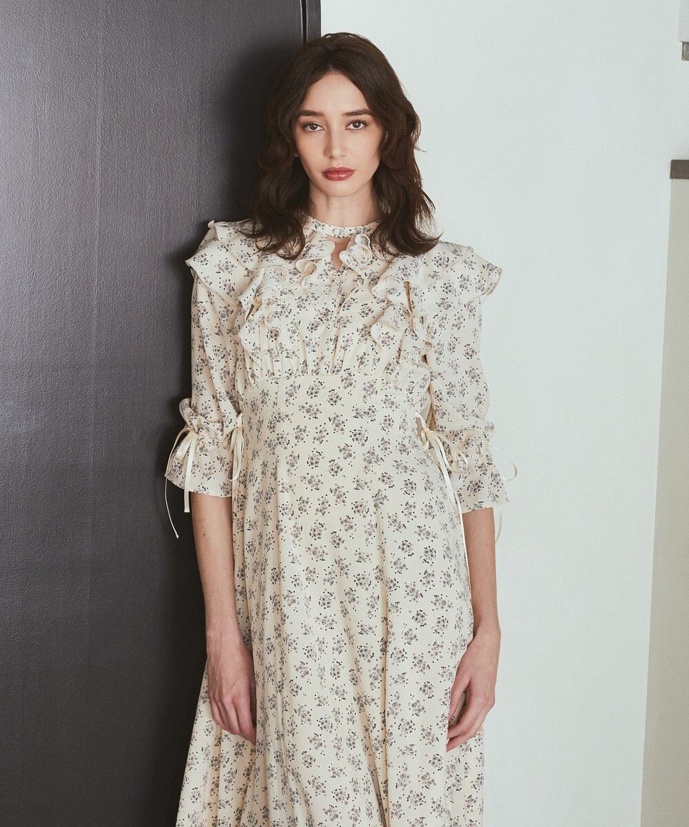 Maison de FLEUR フラワープリントワンピース 