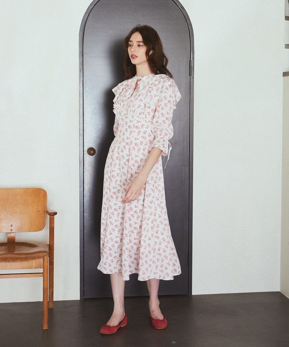 Maison de FLEUR フラワープリントワンピース 