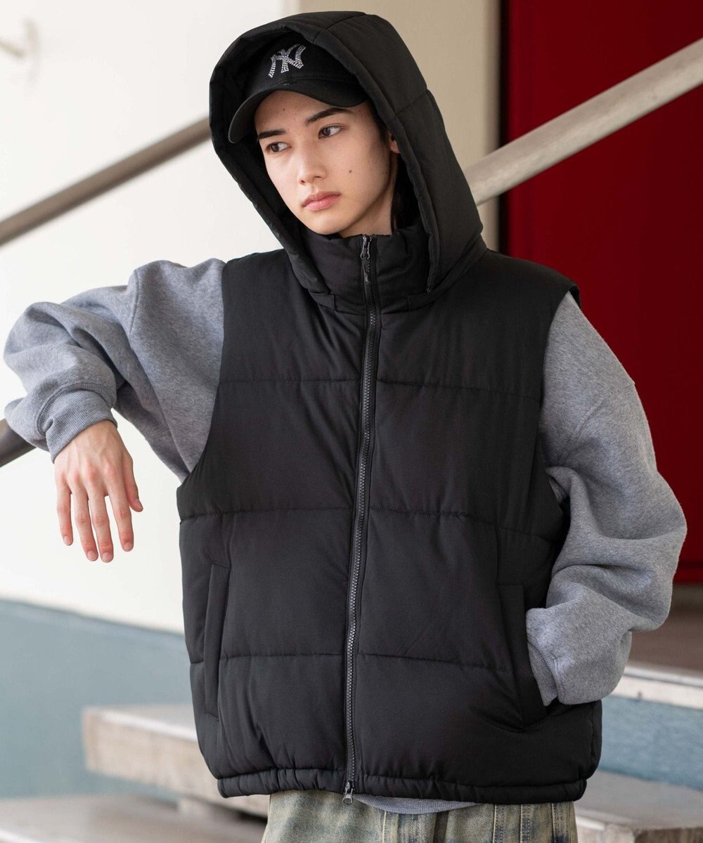 WEGO 【25年秋冬新作/ユニセックス着用ITEM/MLサイズ展開】2WAYパファーベスト 