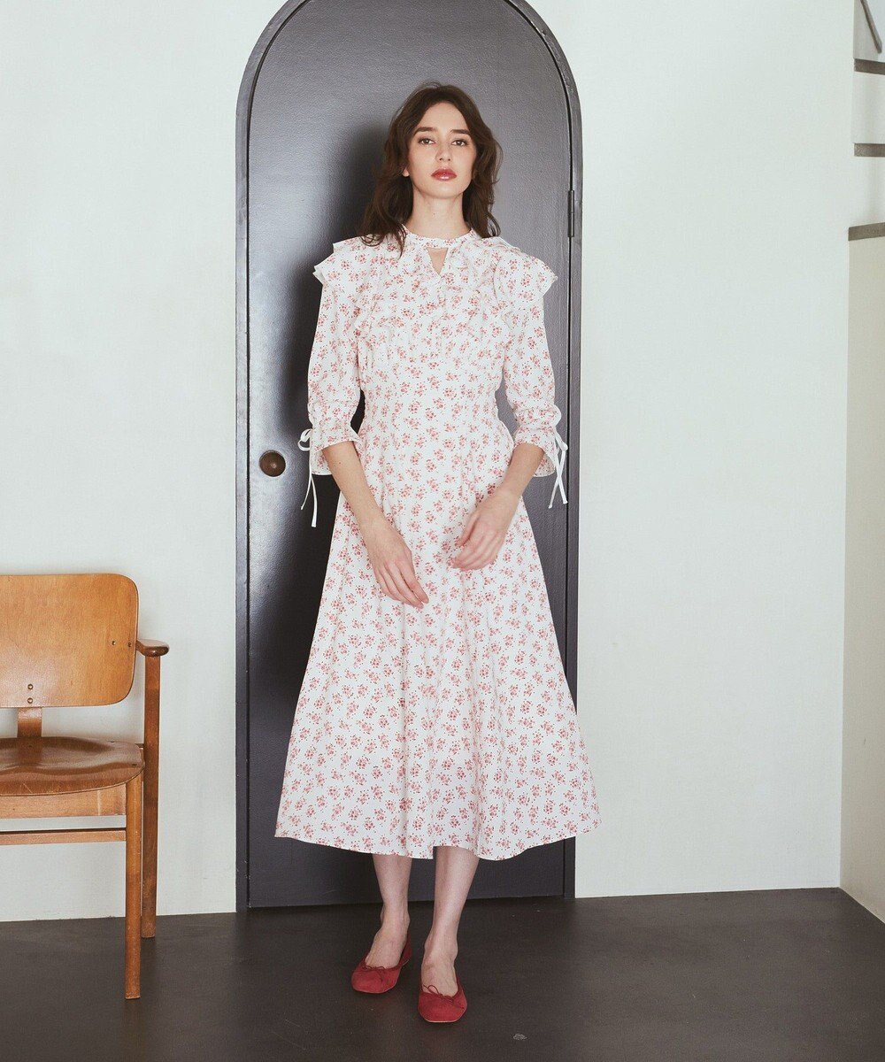 Maison de FLEUR フラワープリントワンピース 