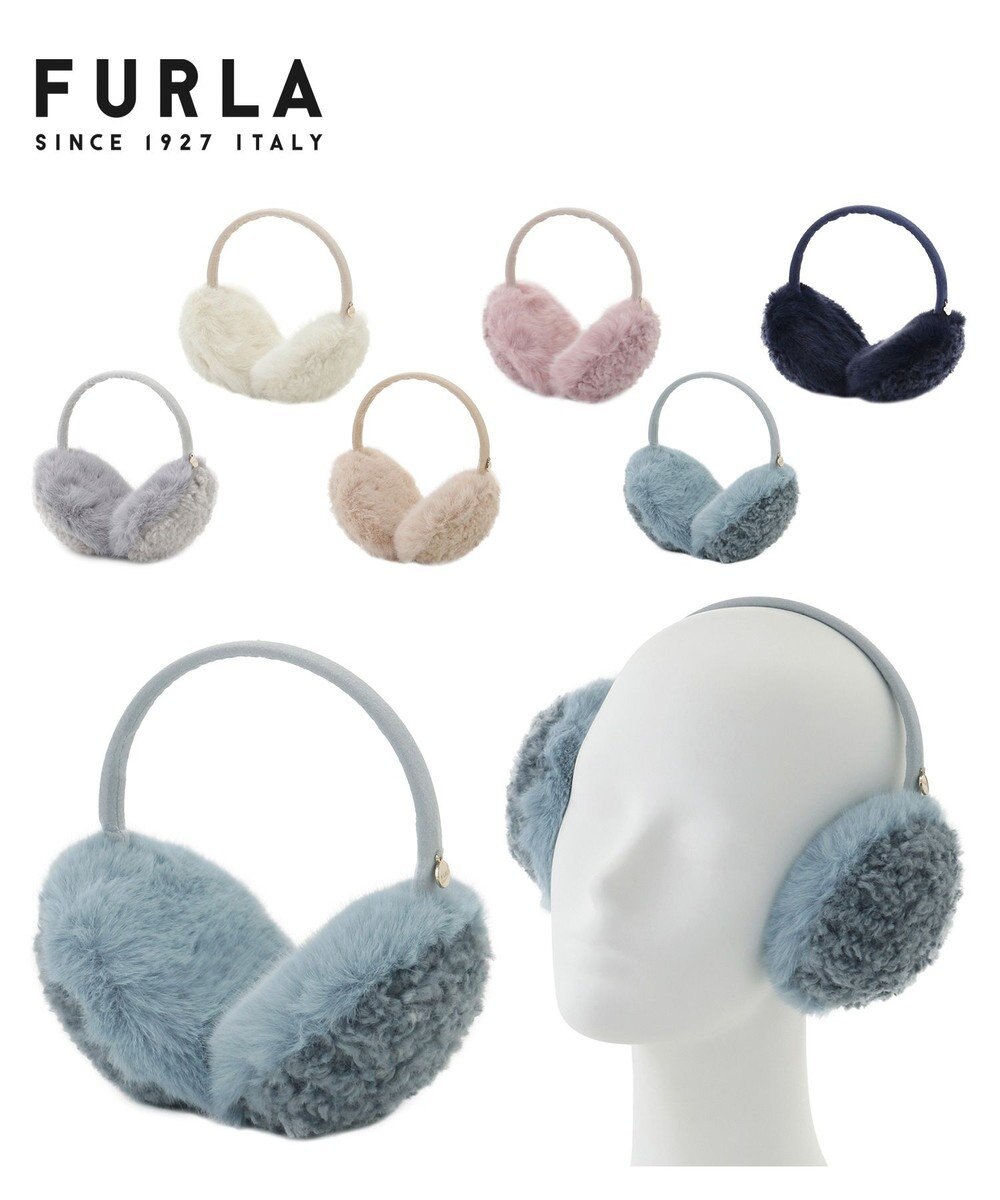 MOONBAT FURLA(フルラ)ファーMix コンパクト イヤマフ 無地 