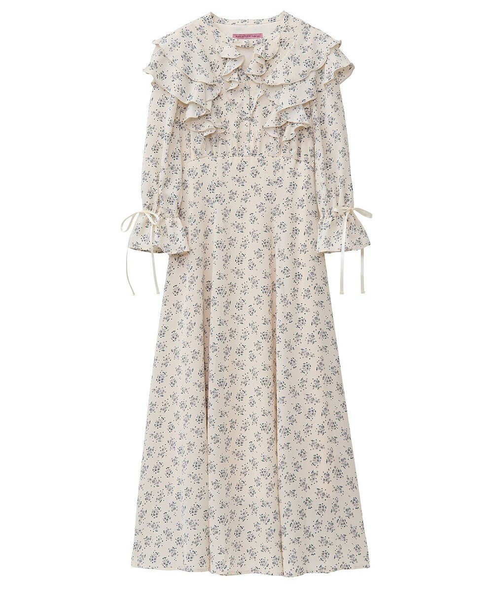 Maison de FLEUR フラワープリントワンピース 