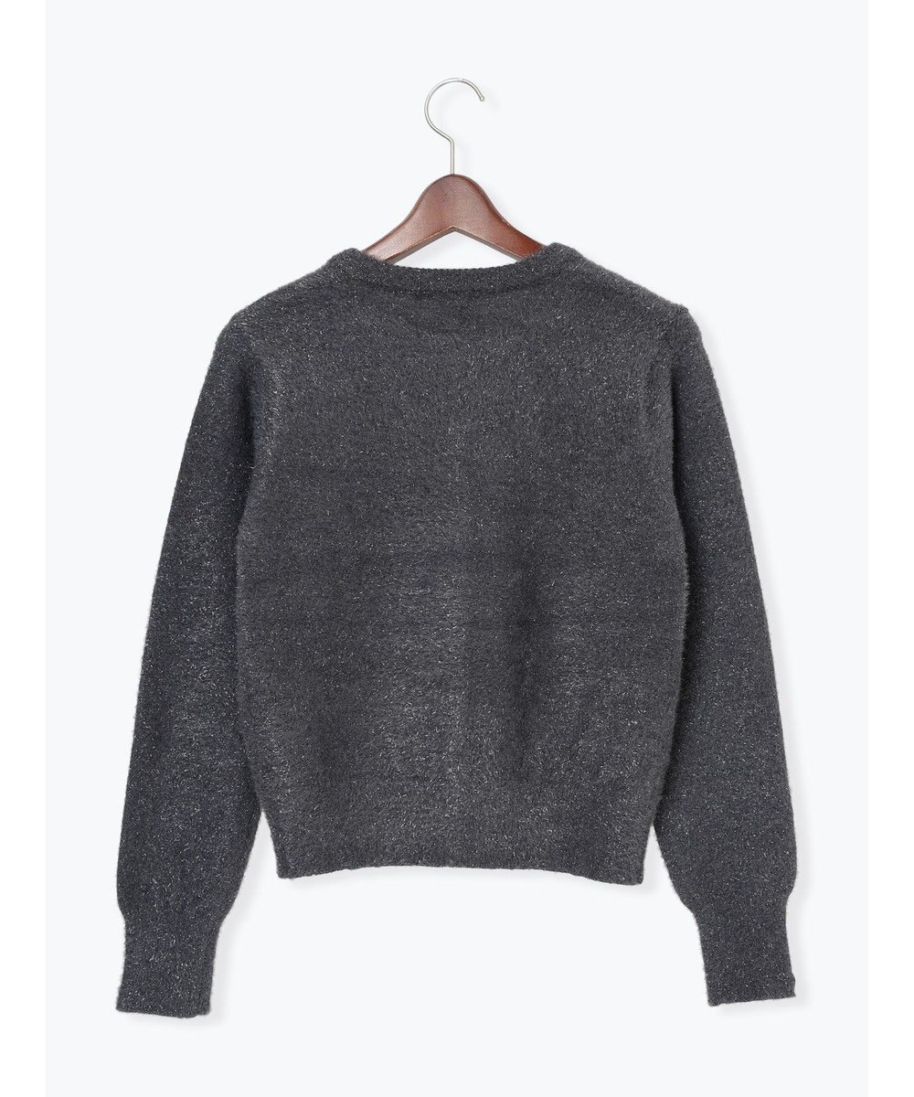 Te chichi ラメシャギークルーネックカーディガン 