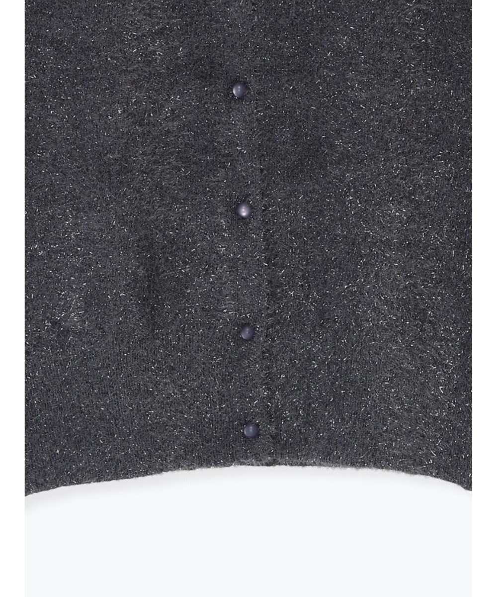 Te chichi ラメシャギークルーネックカーディガン 