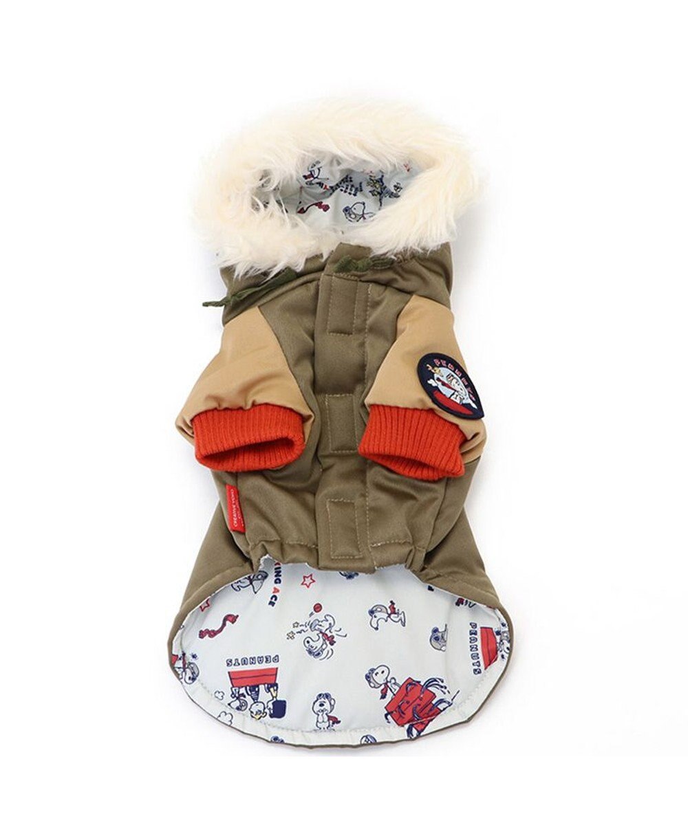 PET PARADISE スヌーピー 遠赤外線 コート 《カーキー》小型犬 