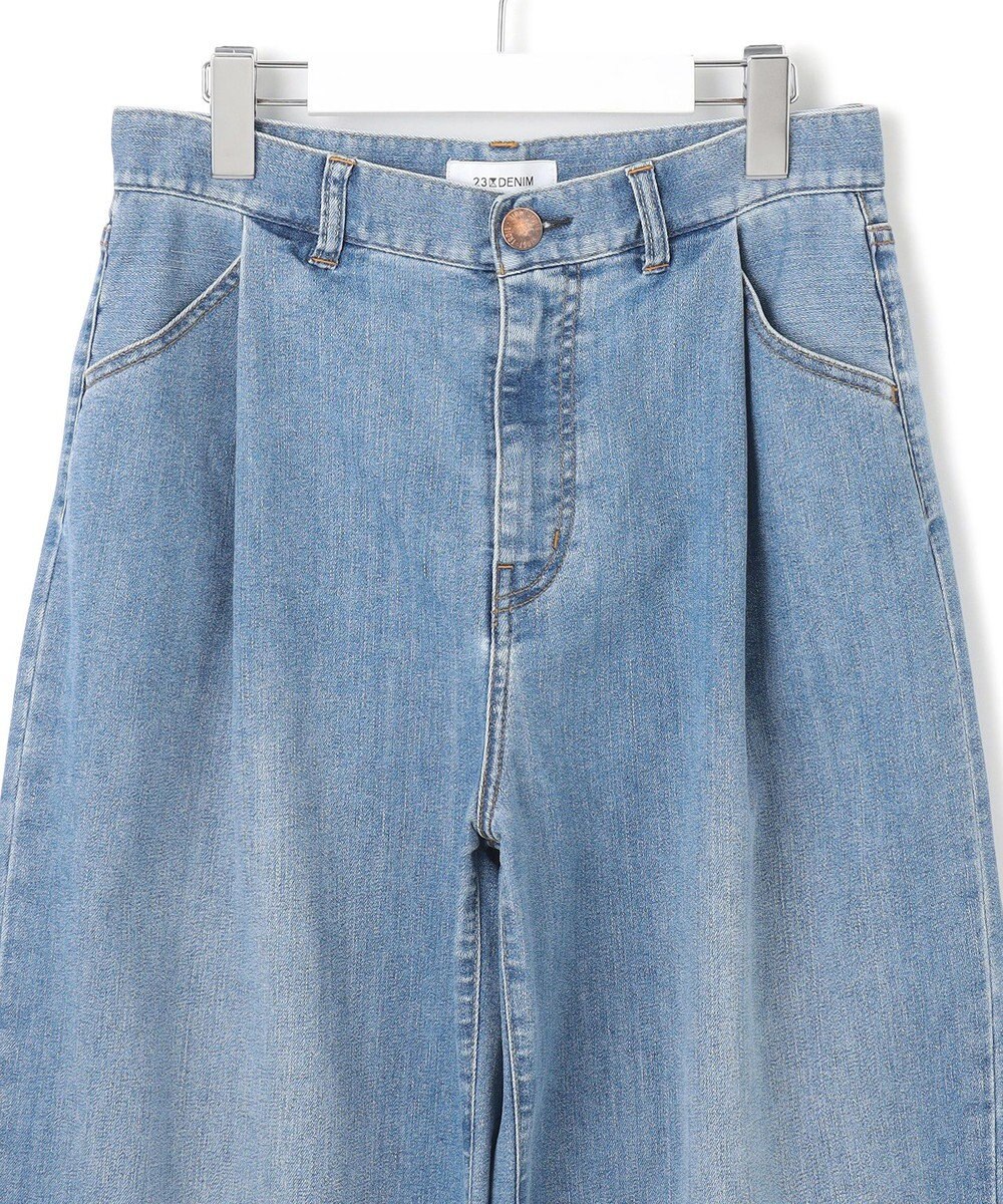 23区 L 【Oggi6月号掲載/接触冷感】23区DENIM サマー タック ワイド パンツ 