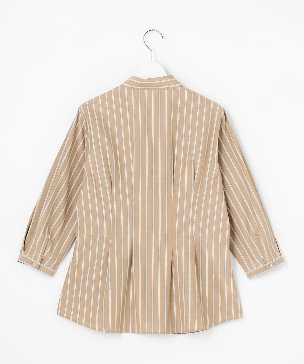 J.PRESS LADIES L TC ハイカウントストライプ シャツ ブラウス 