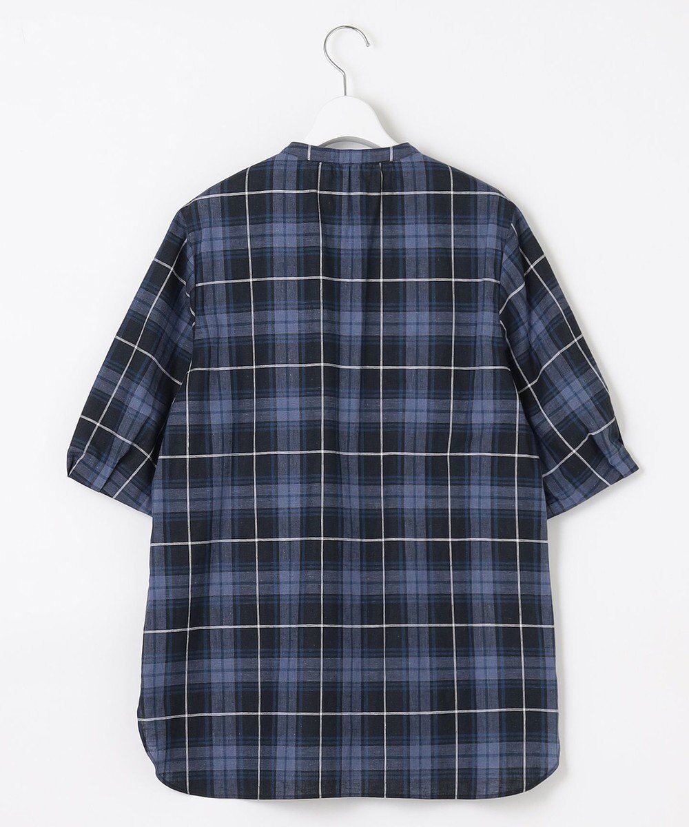 J.PRESS LADIES L 【洗える】モデレートマドラス バンドカラー ピンタック ブラウス 