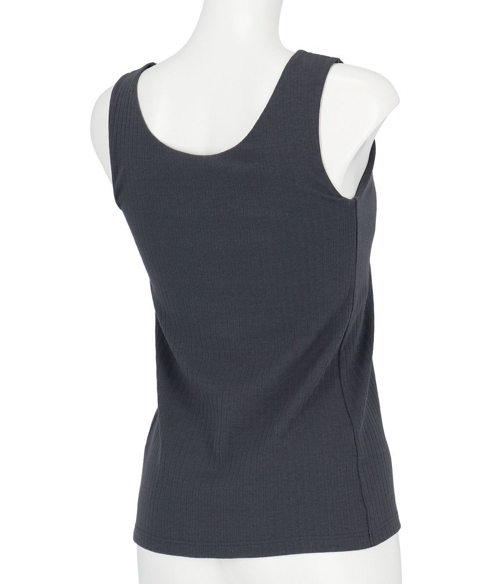 Wing カップ付きタンクトップ 綿混素材(身生地) ラク きれいなバストシルエット 【シンクロブラトップ リブタイプ】 ノースリーブ ブラトップ ET1172 ウイング／ワコール 