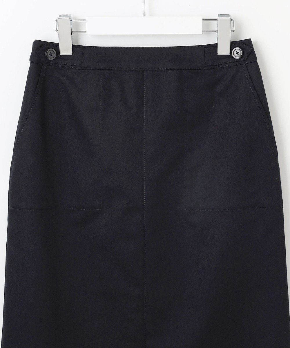 J.PRESS LADIES L 【洗える】シャンブレーサテン ナロー スカート 