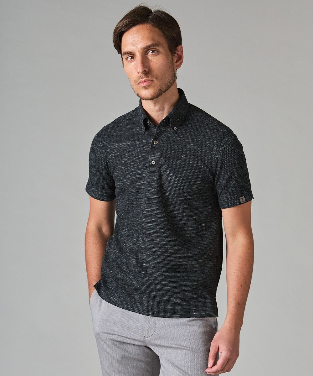 GOTAIRIKU 【麻混の清涼感】ノルマンディーリネン ボタンダウンポロシャツ(24年モデル) 