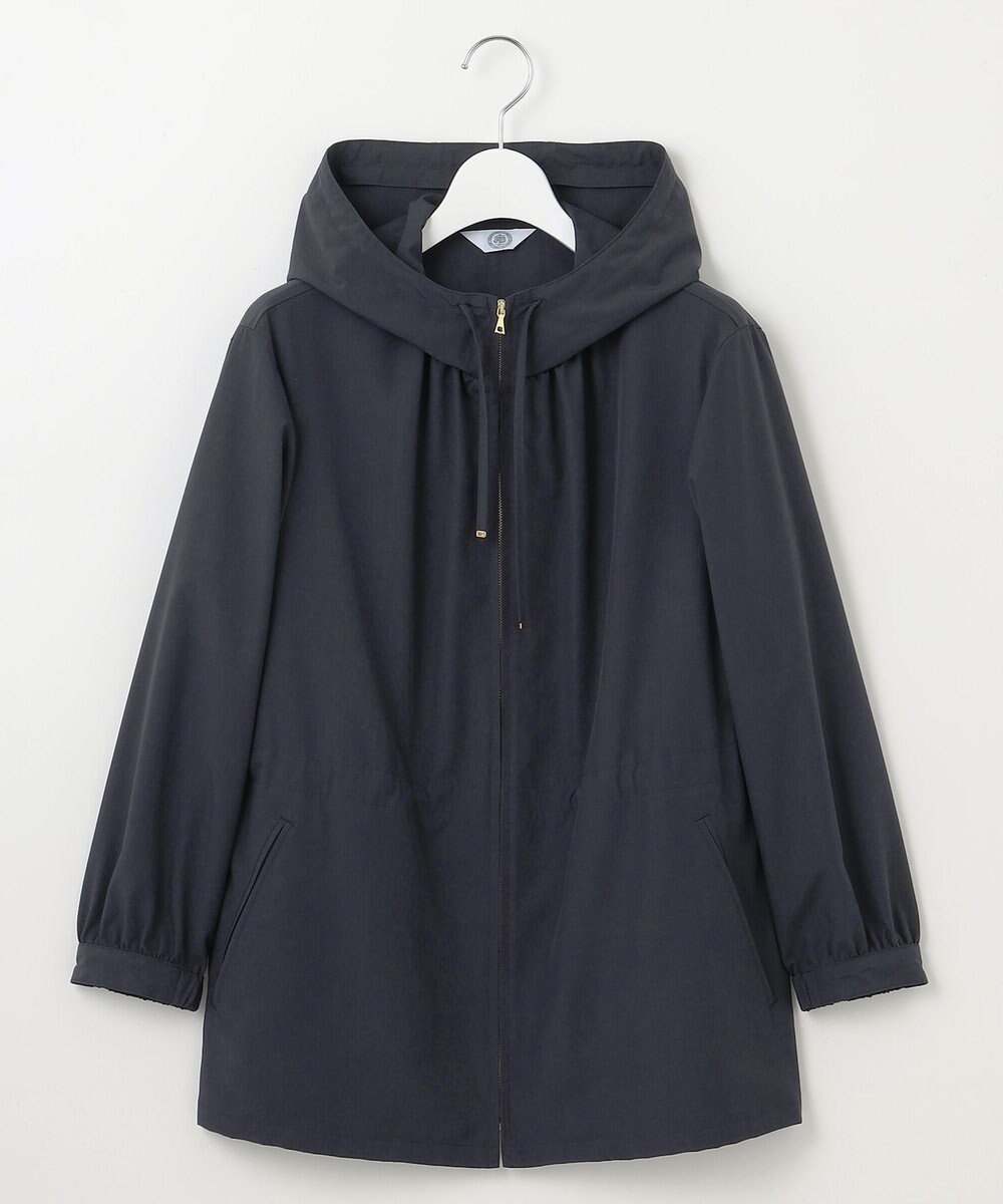 J.PRESS LADIES L 【洗える】80/1スパンタイプライター フーデッド アウター 