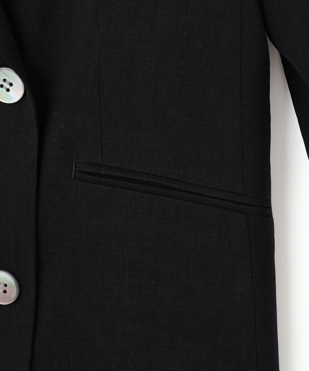 23区 【STORY7月号掲載】リネンレーヨンストレッチ ダブル ジャケット 