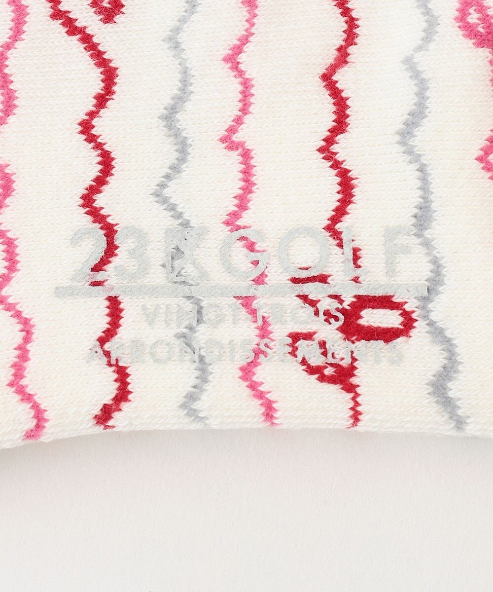 23区GOLF 【WOMEN】ウェーブロゴ アンクルソックス 