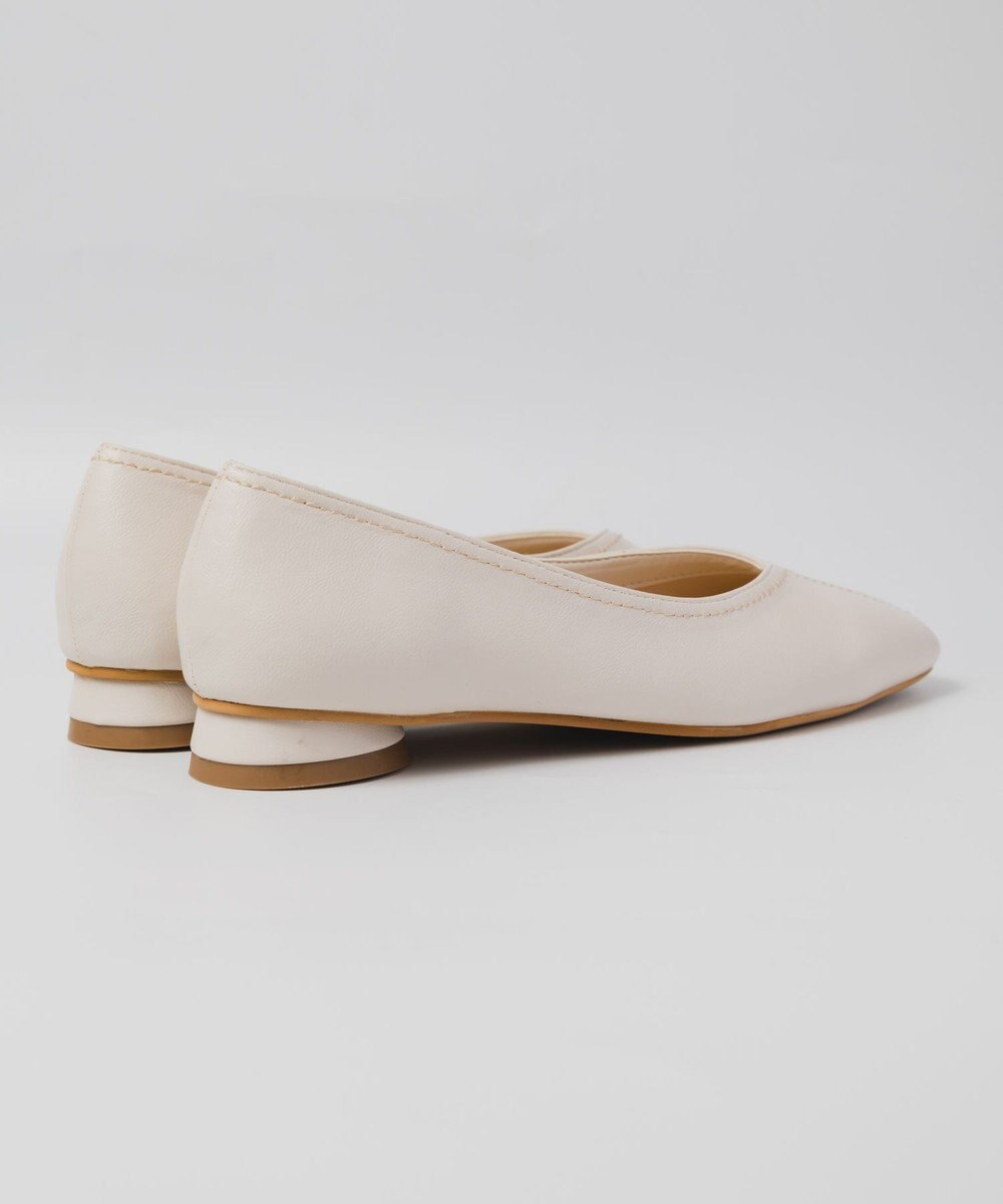 BONTRE 【PRECIEUX JOUET/プレシュウジュエ】デザインステッチVカットフラットパンプス 