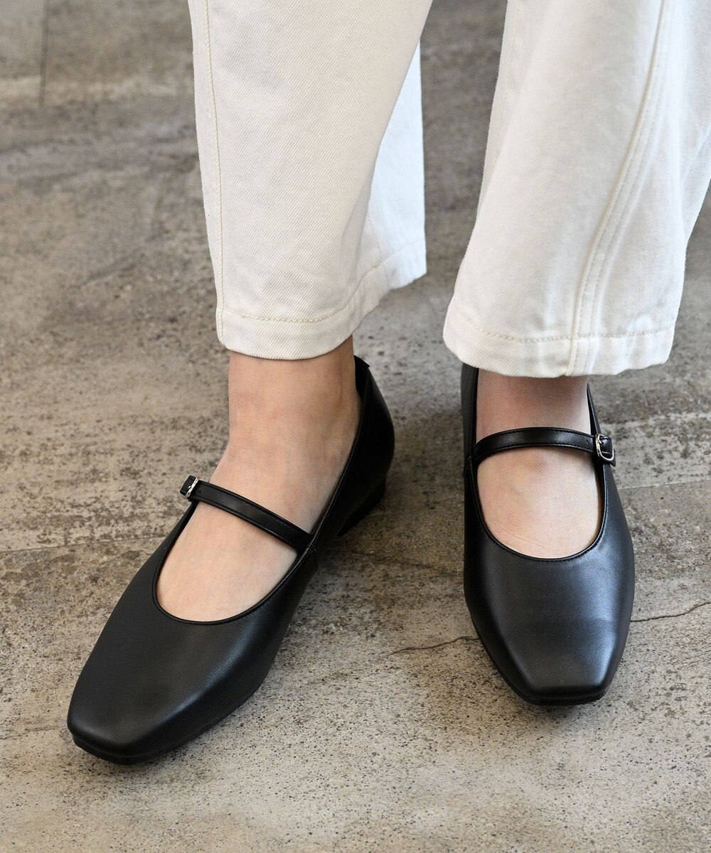 Pointer 日本製 本革ストラップ付きパンプス 