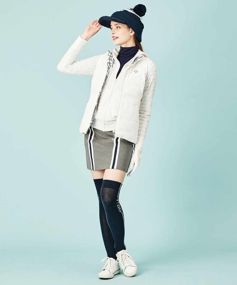 23区GOLF 【WOMEN】ミラノリブ裏起毛 ライン スカート 