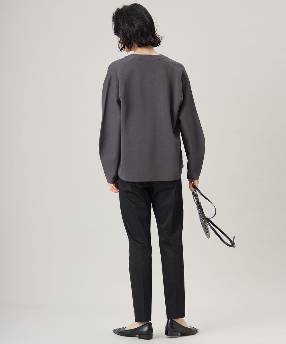 自由区 【洗える】ドライコットンハイゲージニット カーディガン 