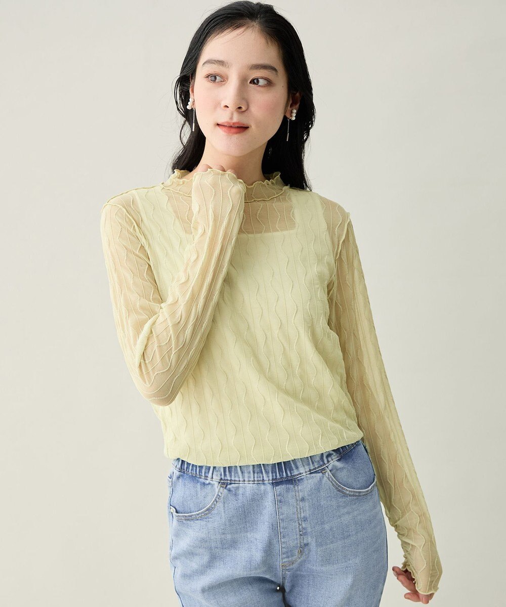 ANY L レースインナートップス 