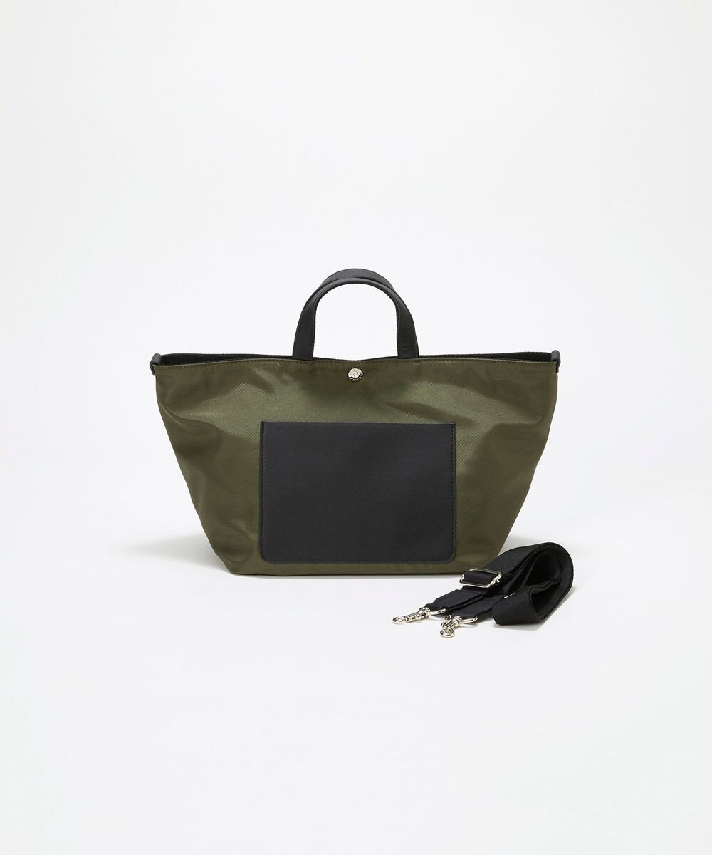 TOPKAPI 【Breath TOPKAPI sis】【WEB限定】ナイロン レザーポケット ミニ トートバッグ ショルダー付き 軽量 / CALM カーム 