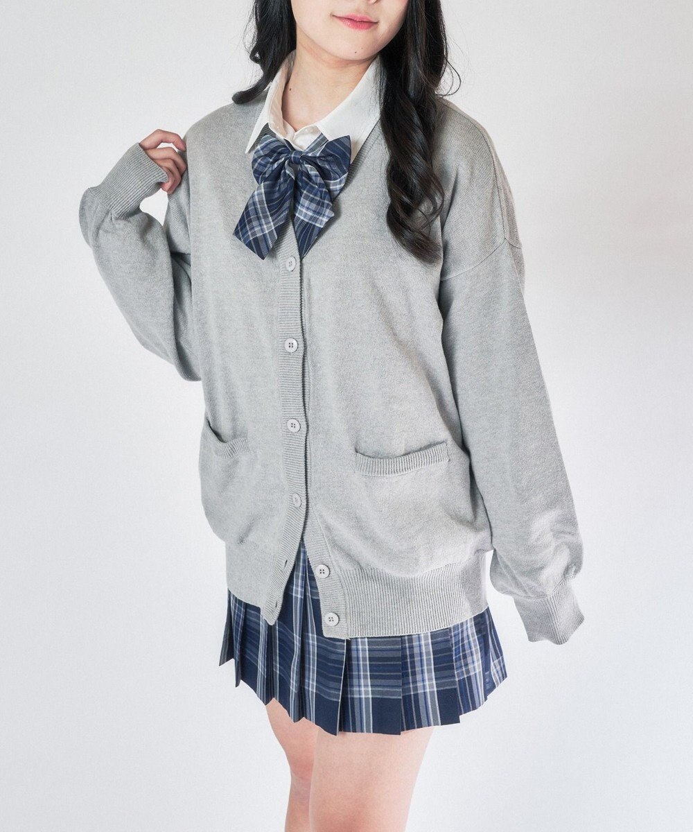 WEGO 【SCHOOL ITEM】ハイゲージスクールカーディガン 