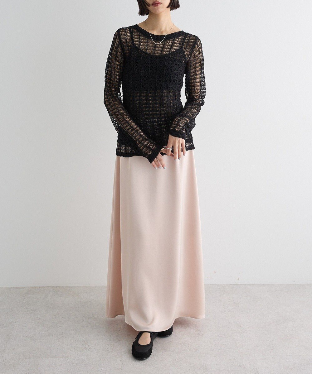 Green Parks ＳＥＴ２点　クロシェ風ニットプルオーバー 