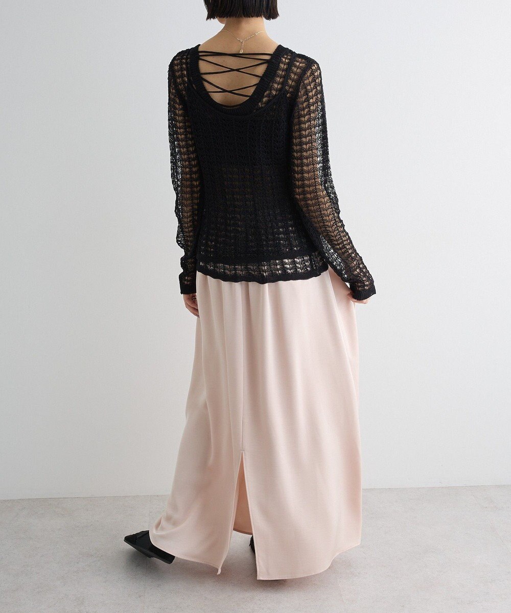 Green Parks ＳＥＴ２点　クロシェ風ニットプルオーバー 