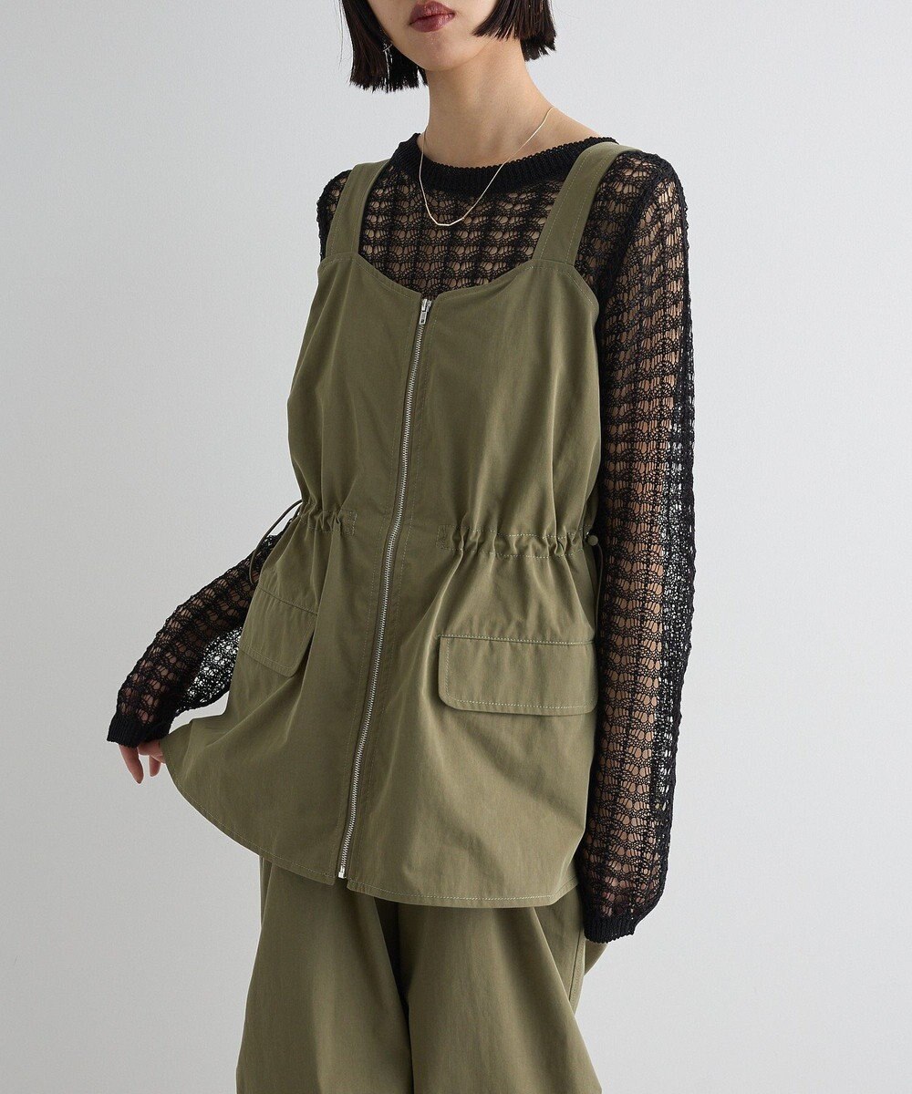 Green Parks ＳＥＴ２点　クロシェ風ニットプルオーバー 