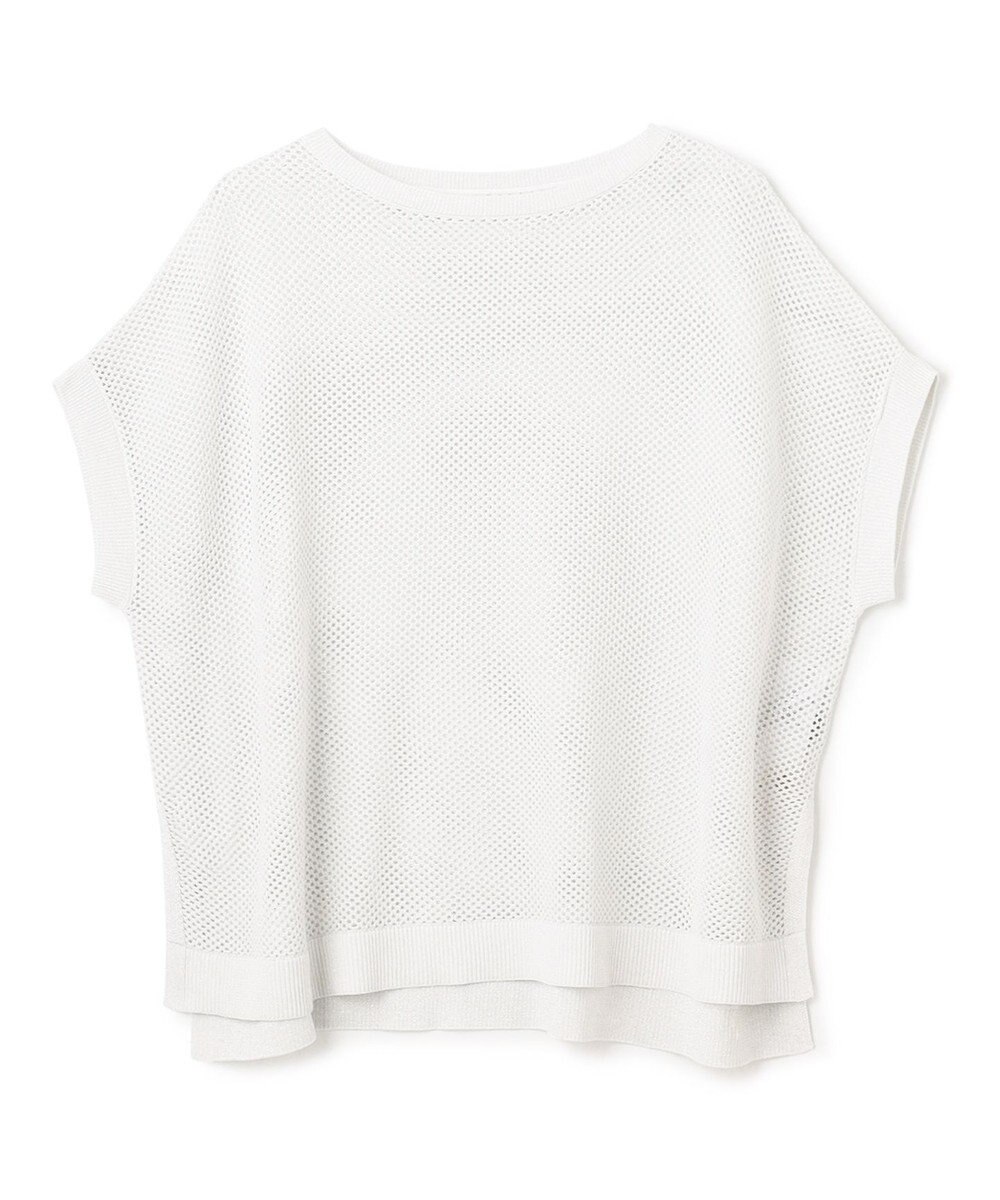 UNFILO L メッシュ ハーフスリーブ ニット 